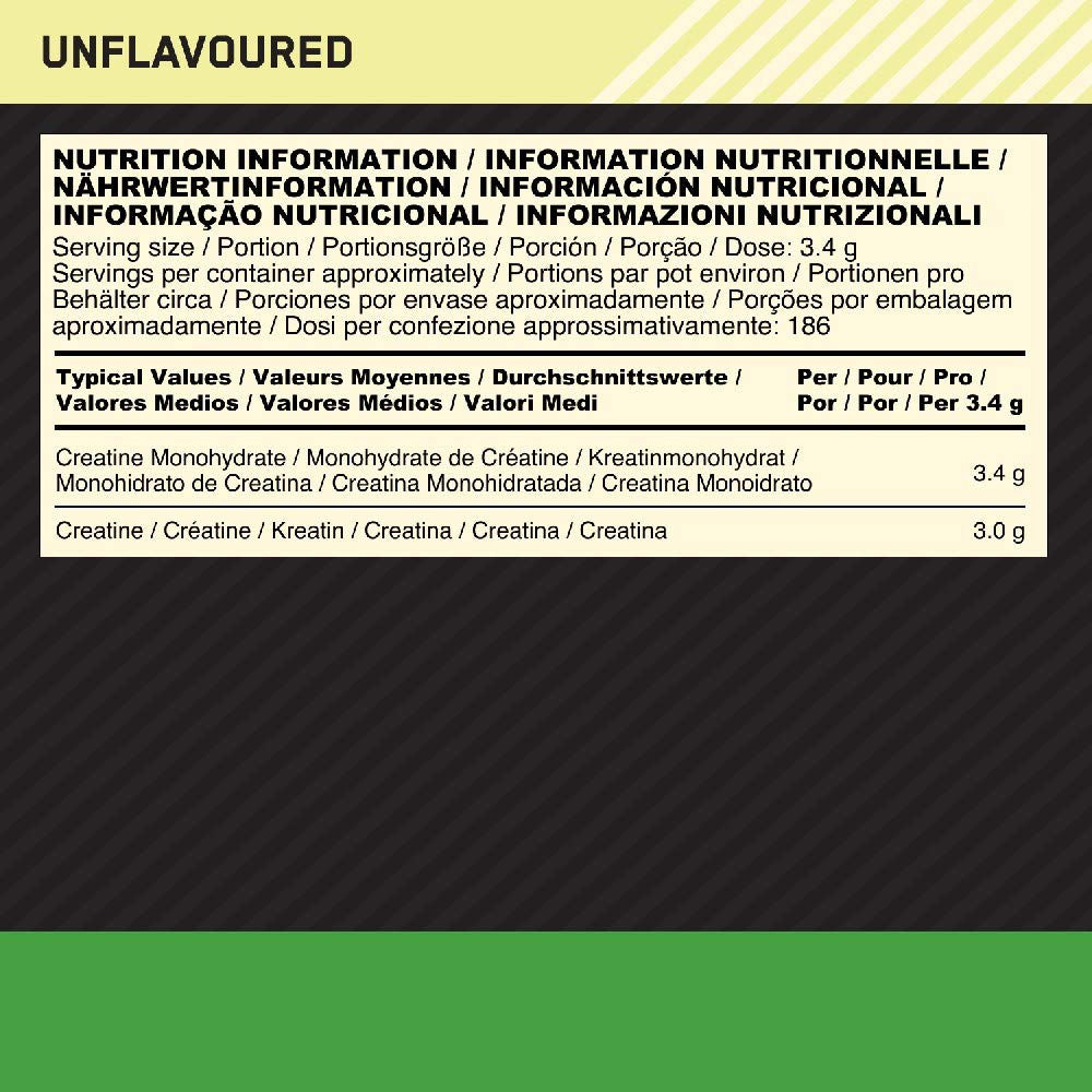 Optimum Nutrition Micronised Creatine Powder 634g