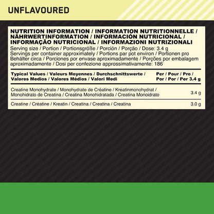 Optimum Nutrition Micronised Creatine Powder 634g