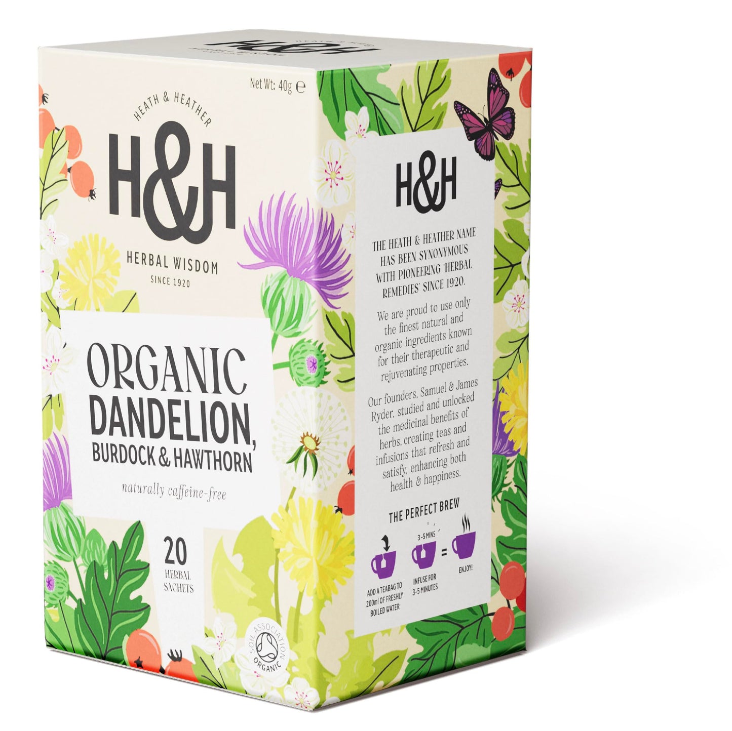 Heath & Heather Dandelion Burdock & Hawthorn (20teabags)
