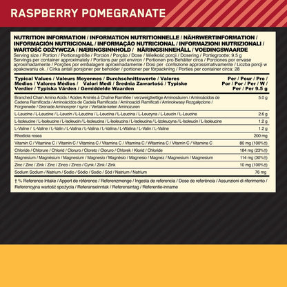 Optimum Nutrition Gold Standard BCAA Train + Sustain Powder 266g - Raspberry & Pomegranate