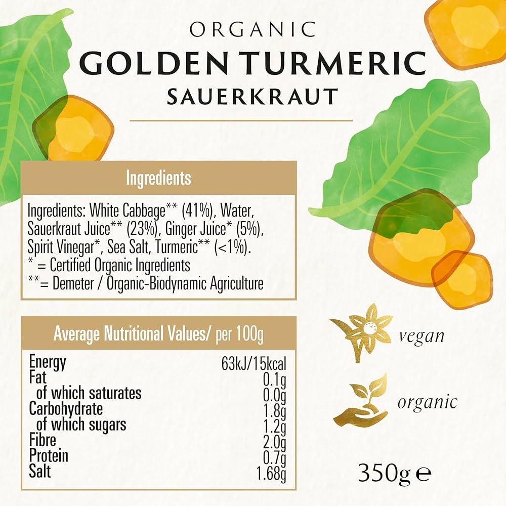 Biona Golden Tumeric Sauerkraut