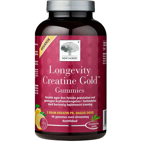 New Nordic Creatine Gold Gummy (90 Gummies)
