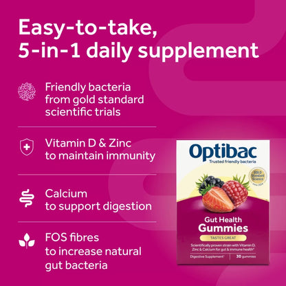 OptiBac Gut Health Gummies 30's