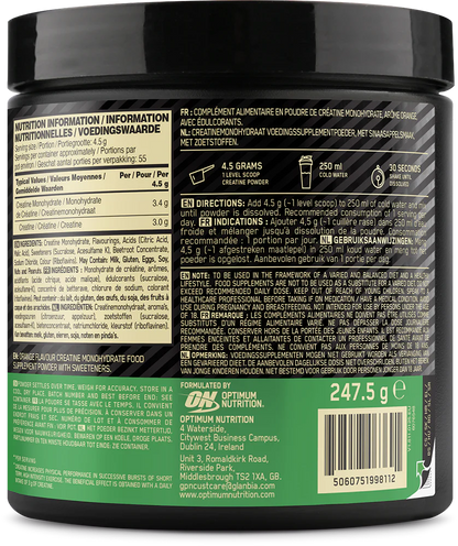 Optimum Nutrition Creatine Orange 247.5g