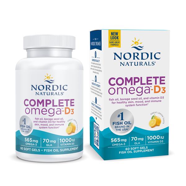 Nordic Naturals Complete Omega D3+60 Capsules
