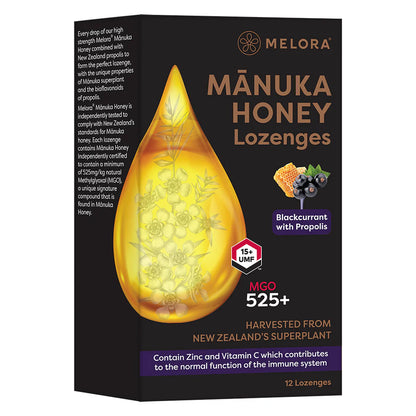Melora Manuka & Propolis Lozenges Blackcurrant 50g