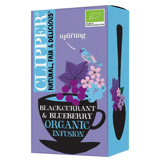 Clipper Org Blackcurrant and Blueberry 20 Bags