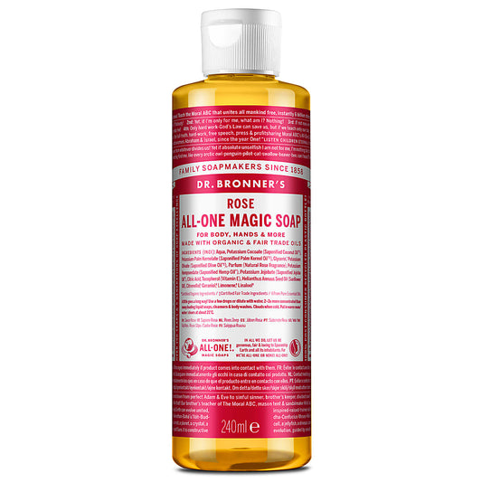 Dr. Bronner's Rose Castile Liquid Soap 240ml