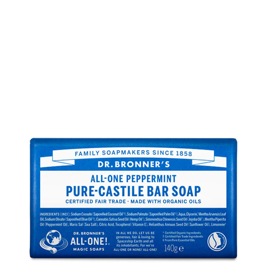 Dr. Bronner's Peppermint Soap Bar 140g