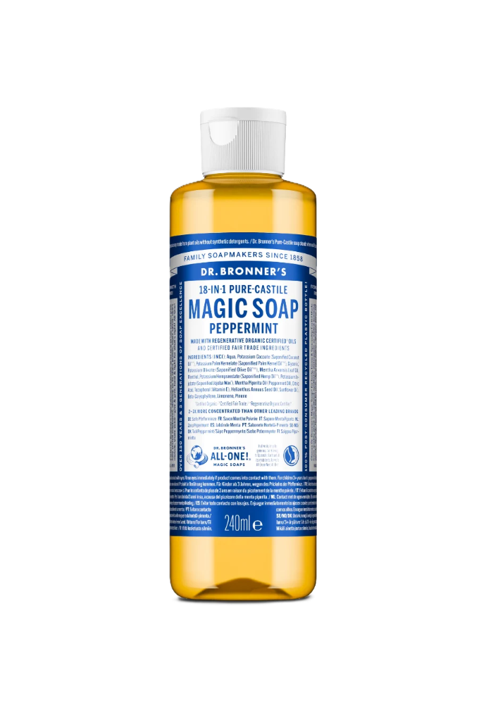 Dr. Bronner's Peppermint Castile Liquid Soap 240ml