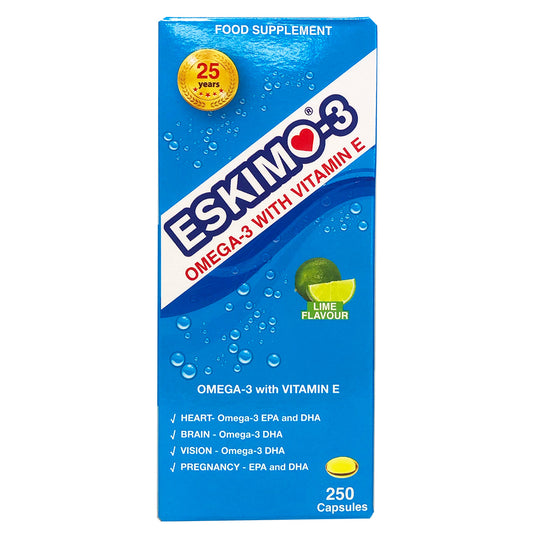 Eskimo-3 Omega 3 With Vitamin E 250 Capsules