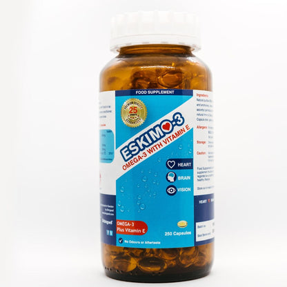 Eskimo 3 Omega 3 With Vitamin E 250 Capsules