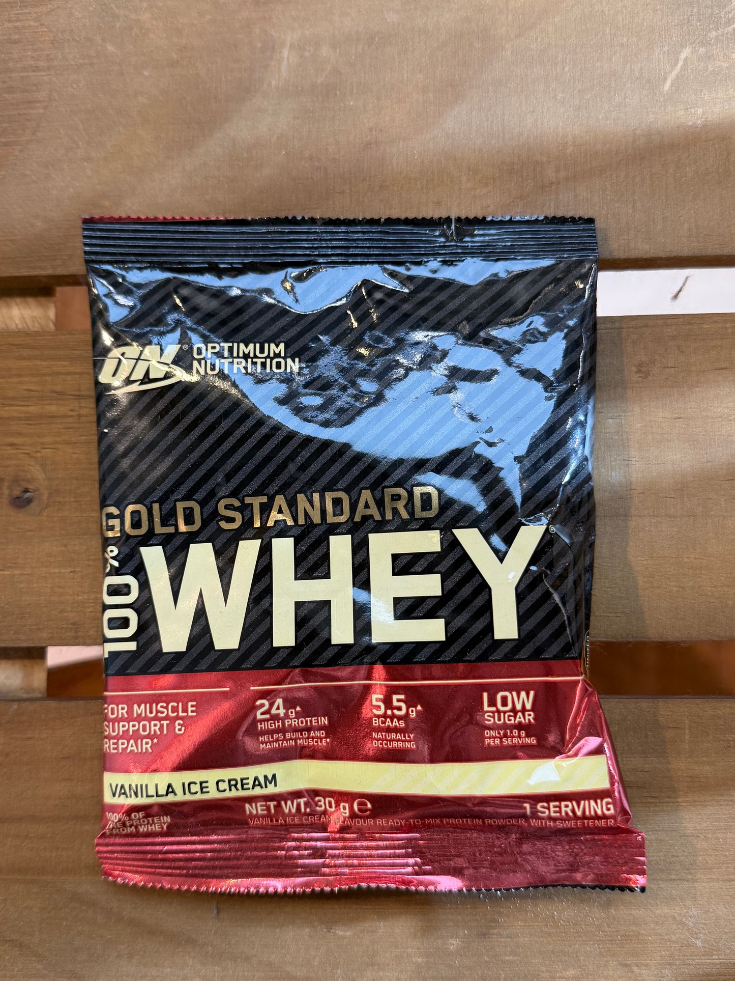 Optimum Nutrition Gold Standard 100% Whey Protein Powder Sachets - Vanilla Ice Cream