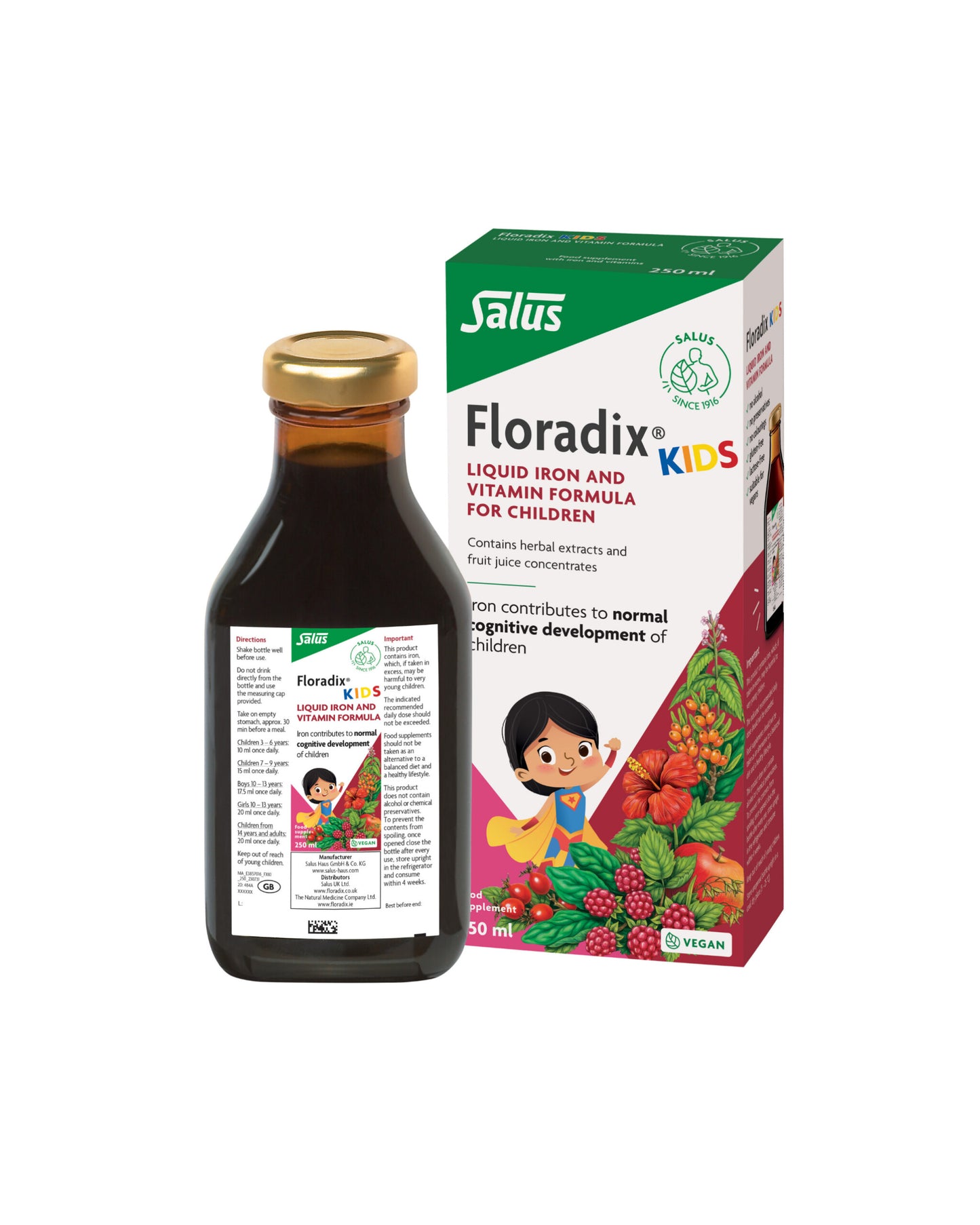 Salus Floradix Kids Liquid Iron Formula (250ml)