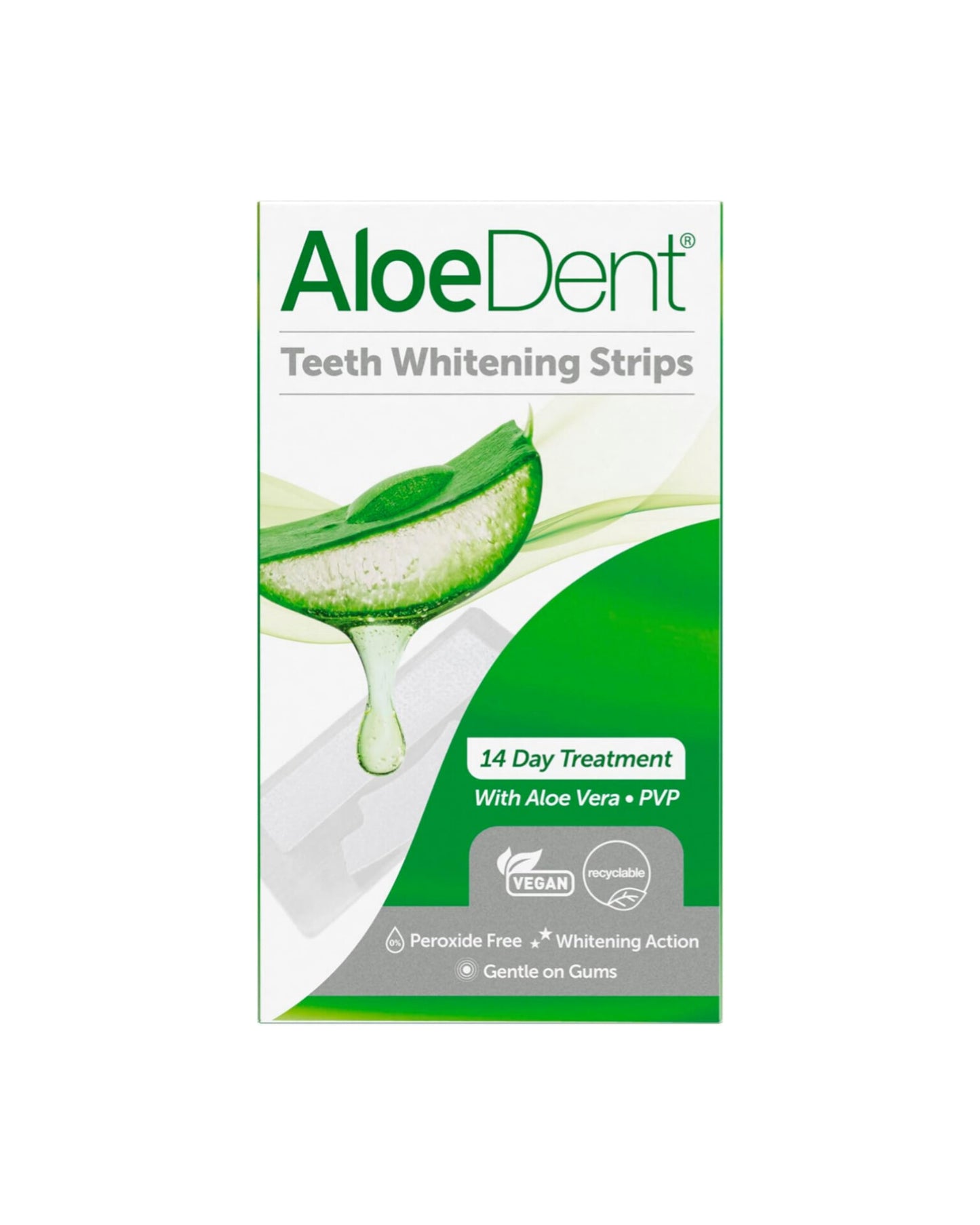 AloeDent Teeth Whitening Strips (14 Day Treatment Pack)