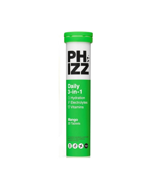 Phizz Mango 3-in-1 Effervescent Tablets 20's