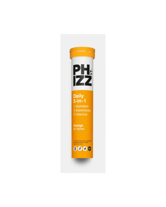 Phizz Orange 3-in-1 Effervescent Tablets 20's