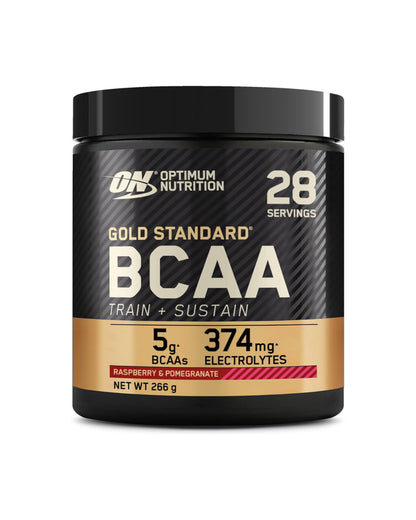 Optimum Nutrition Gold Standard BCAA Train + Sustain Powder 266g - Raspberry & Pomegranate