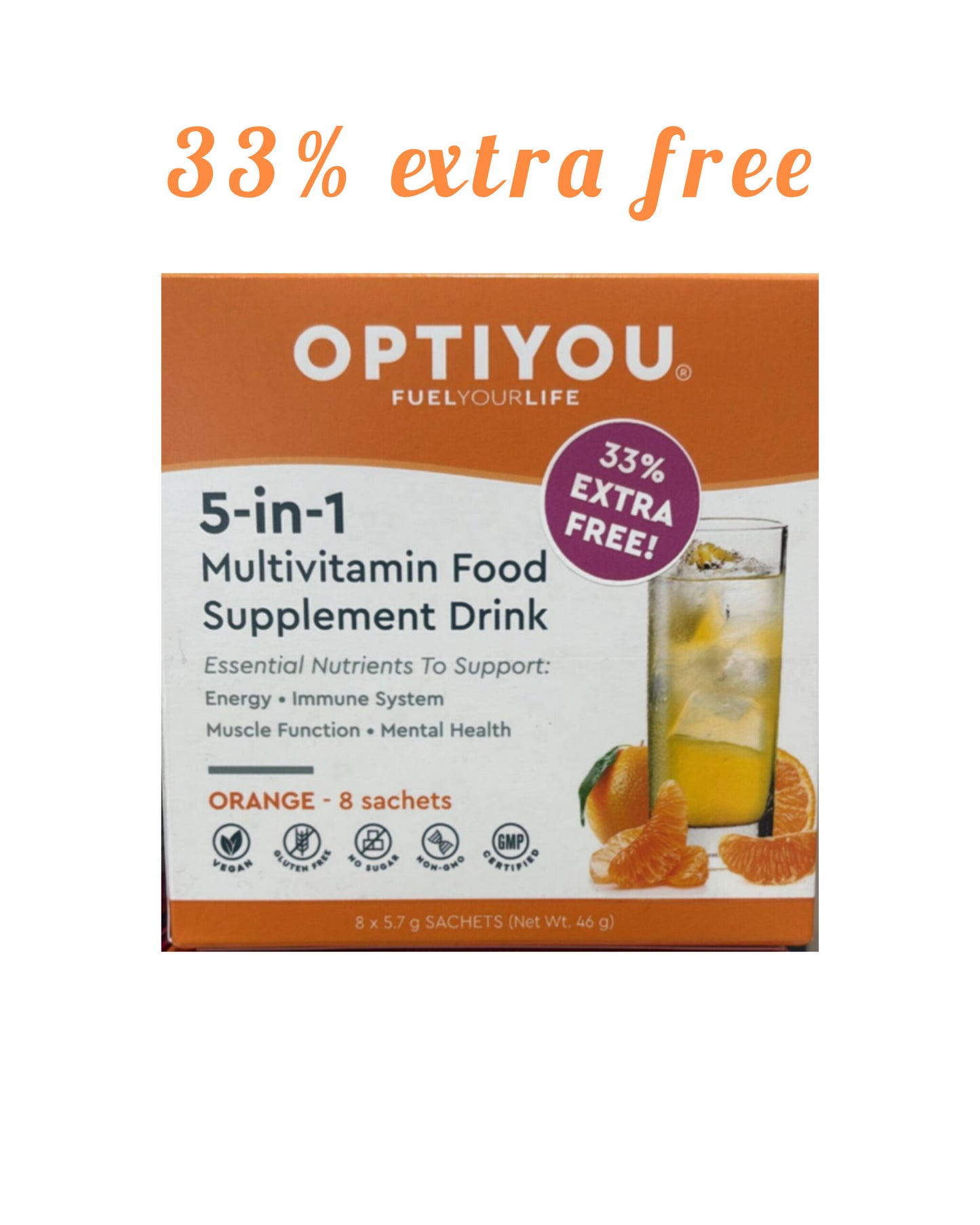OPTIYOU - 5-in-1 Multivitamin Orange (30ct)