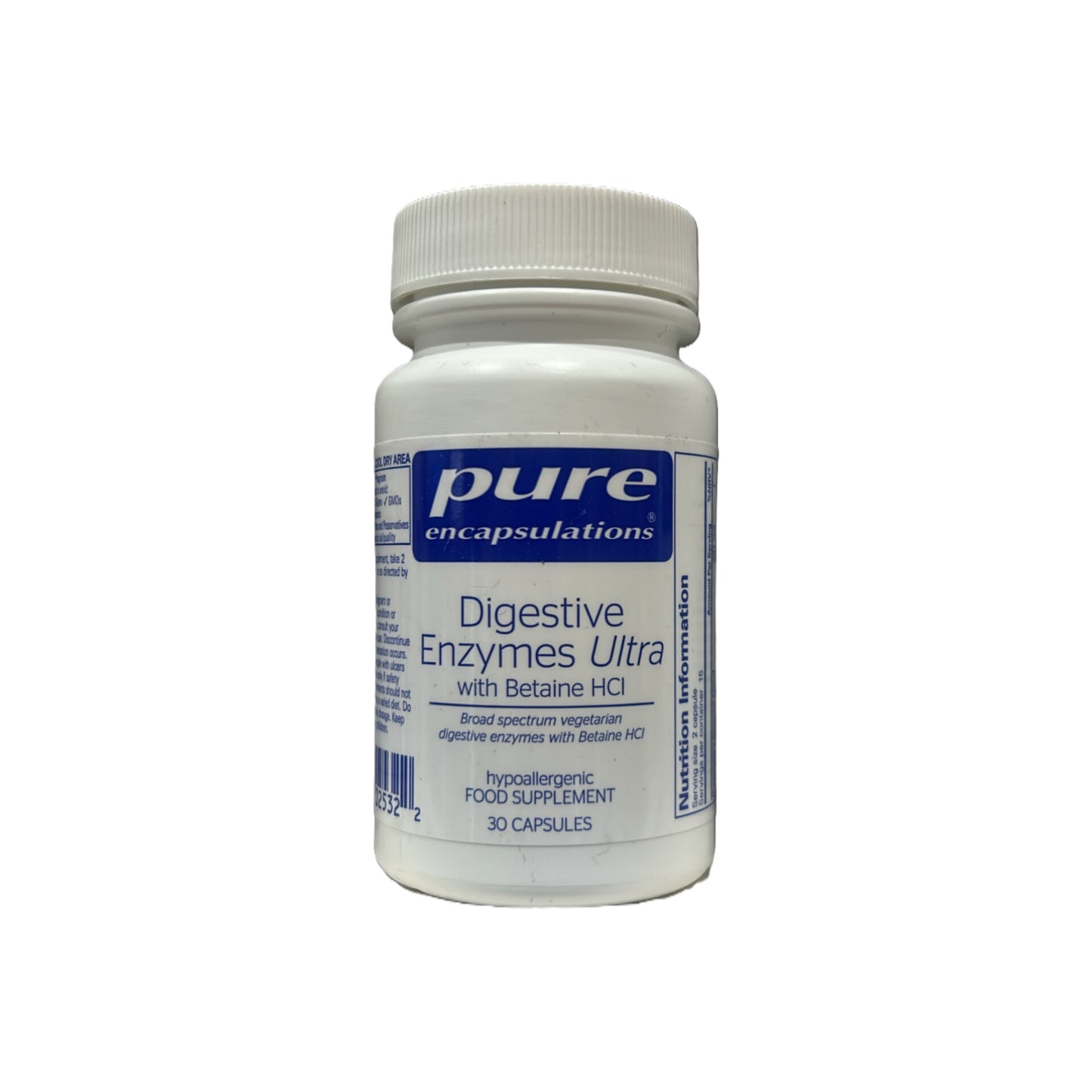 Pure Encapsulations Digestive Enzyme With Beatine 30Capsules
