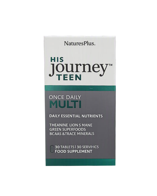 Natures Plus His Journey Teen Multi 30Tablets