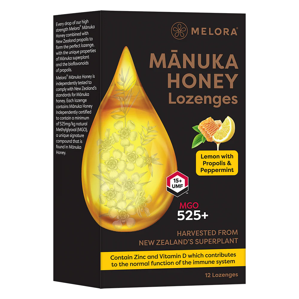 Melora Manuka & Propolis Lozenges Lemon & P 50g