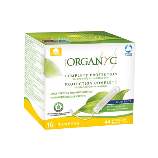 Organyc Compact Applicator Tampons Regular