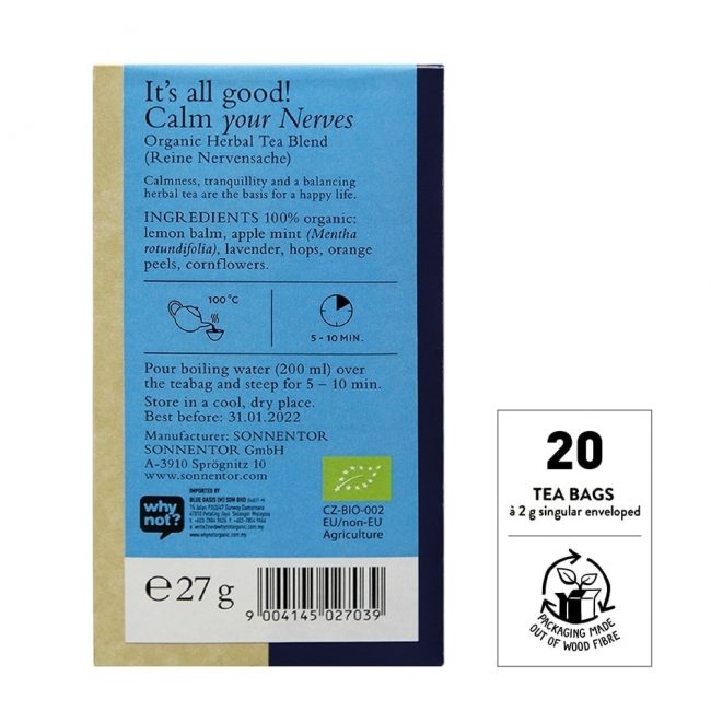 Sonnentor Calm Your Nerves Tea (18teabags)