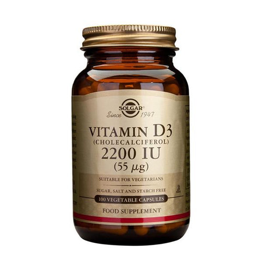 Solgar Vitamin D3 2200iu 100 Capsules