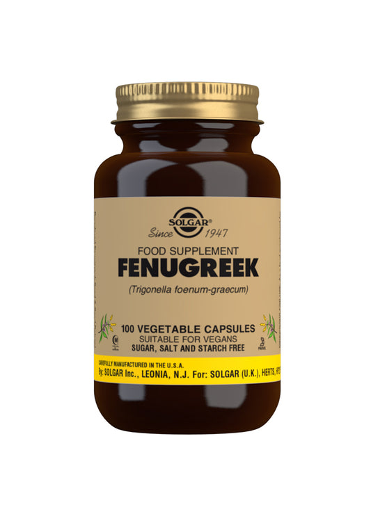 Solgar Fenugreek (F.P.) 100 Capsules