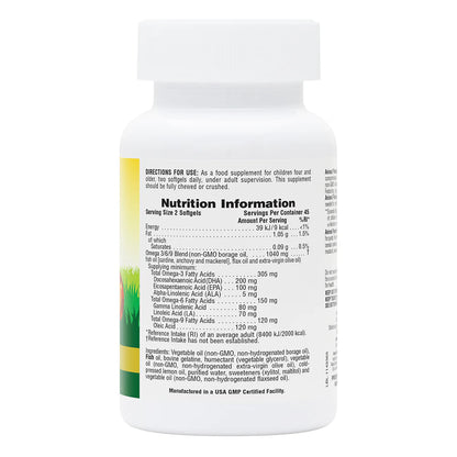 Nature's Plus Animal Parade Omega 3/6/9 Junior Softgel 90