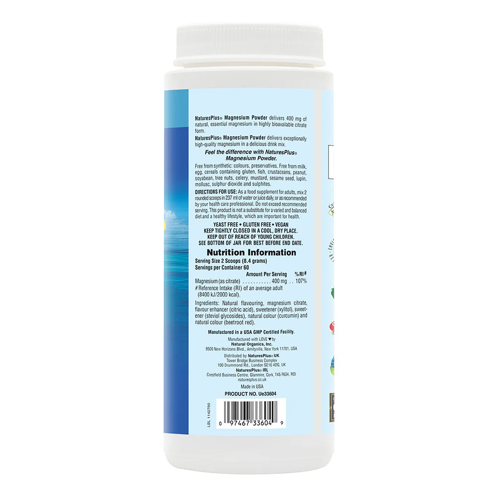 Nature's Plus Orange Magnesium Powder 504 Grams