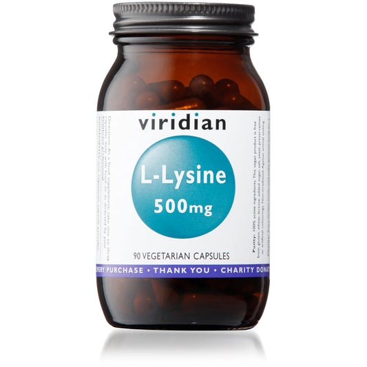 Viridian L-Lysine 500mg 90 Capsules
