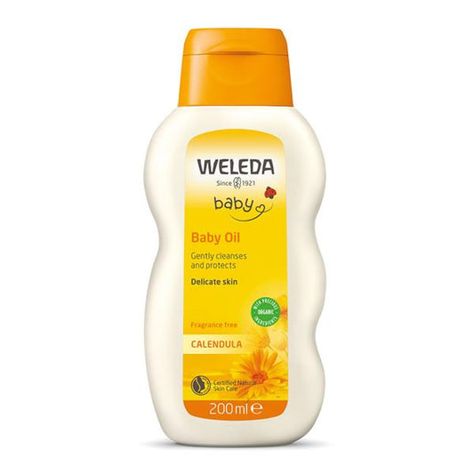Weleda Calendula Baby Oil - Fragrance Free (200ml)