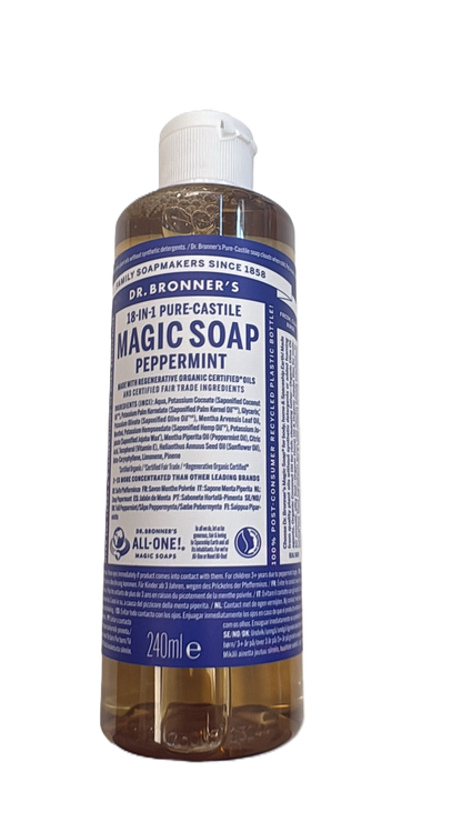 Dr. Bronner's Peppermint Castile Liquid Soap 240ml