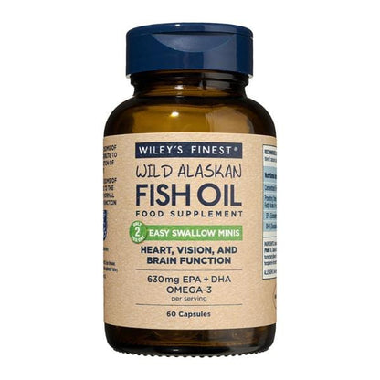 Wileys Wild Alaskan Fish Oil Easy Swallow Minis 60caps