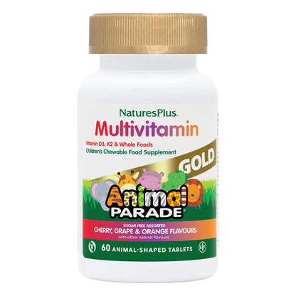 Nature's Plus Animal Parade® GOLD Multivitamin Childrens Chewables - Assorted 60 pcs