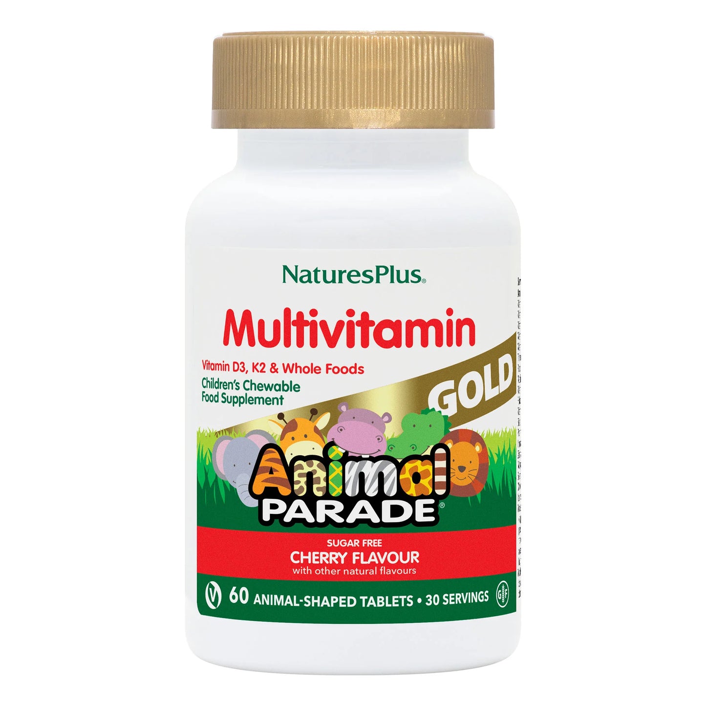 Nature's Plus Animal Parade® GOLD Multivitamin Children's Chewables - Cherry 60 pcs