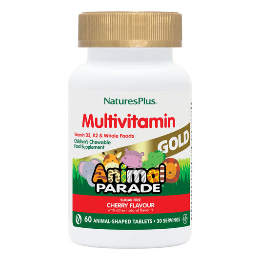 Nature's Plus Animal Parade® GOLD Multivitamin Children's Chewables - Cherry 60 pcs