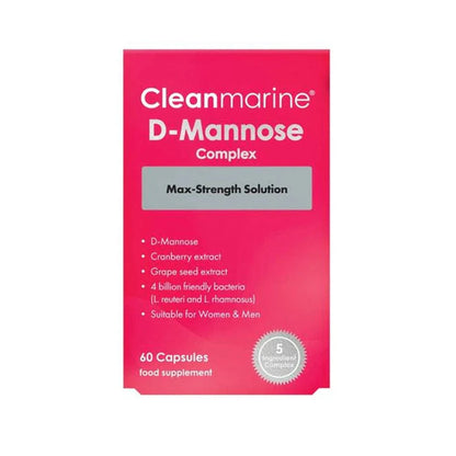 Cleanmarine D-Mannose 60 Capsules