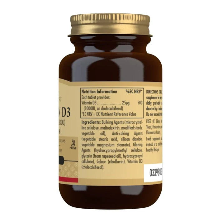 Solgar Vit D3 1000IU 90 Tablets