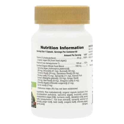 Nature's Plus Source of Life Garden Vitamins D3 & K2