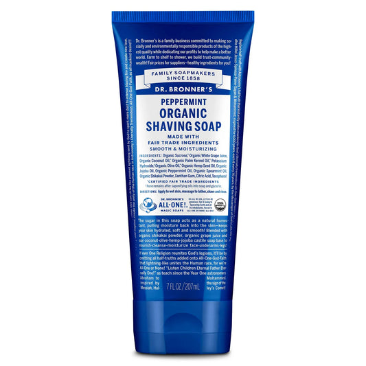Dr. Bronner's Spearmint Peppermint Shaving Soap 207ml