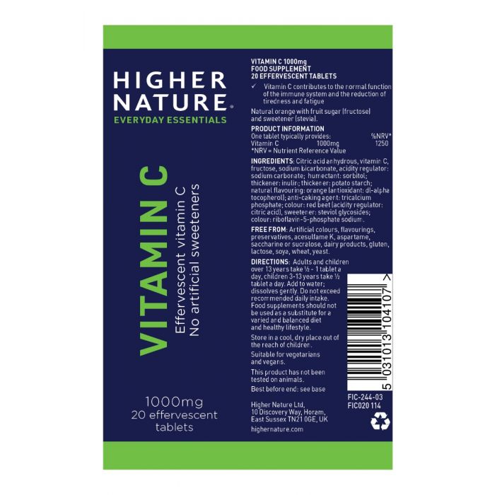 Higher Nature Vitamin C  Effervescent