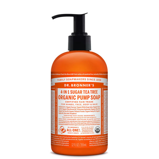 Dr. Bronner's Tea Tree Castile Soap Pump 355ml