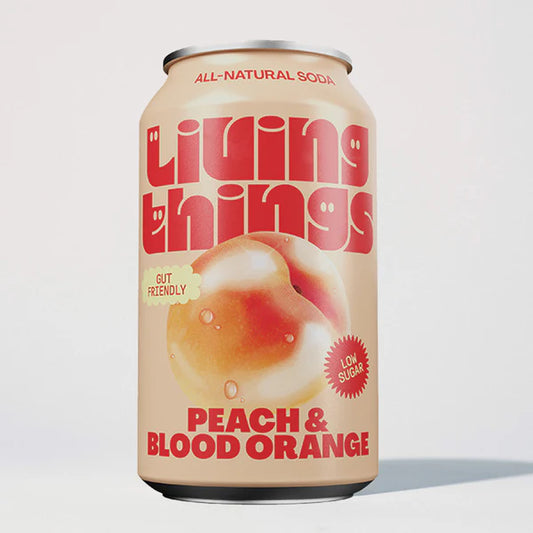 Living Things Peach Blood Orange Soda