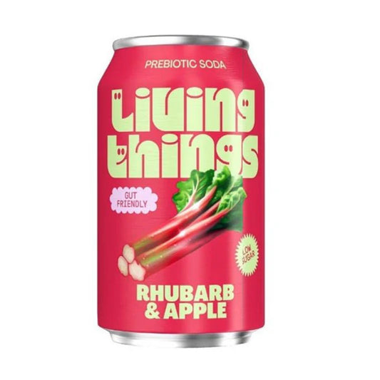 Living Things Rhubarb Apple Soda