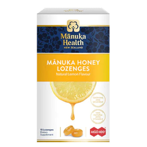 Manuka Health Manuka Honey Drops with LEMON 4.3g 15 Lozenges