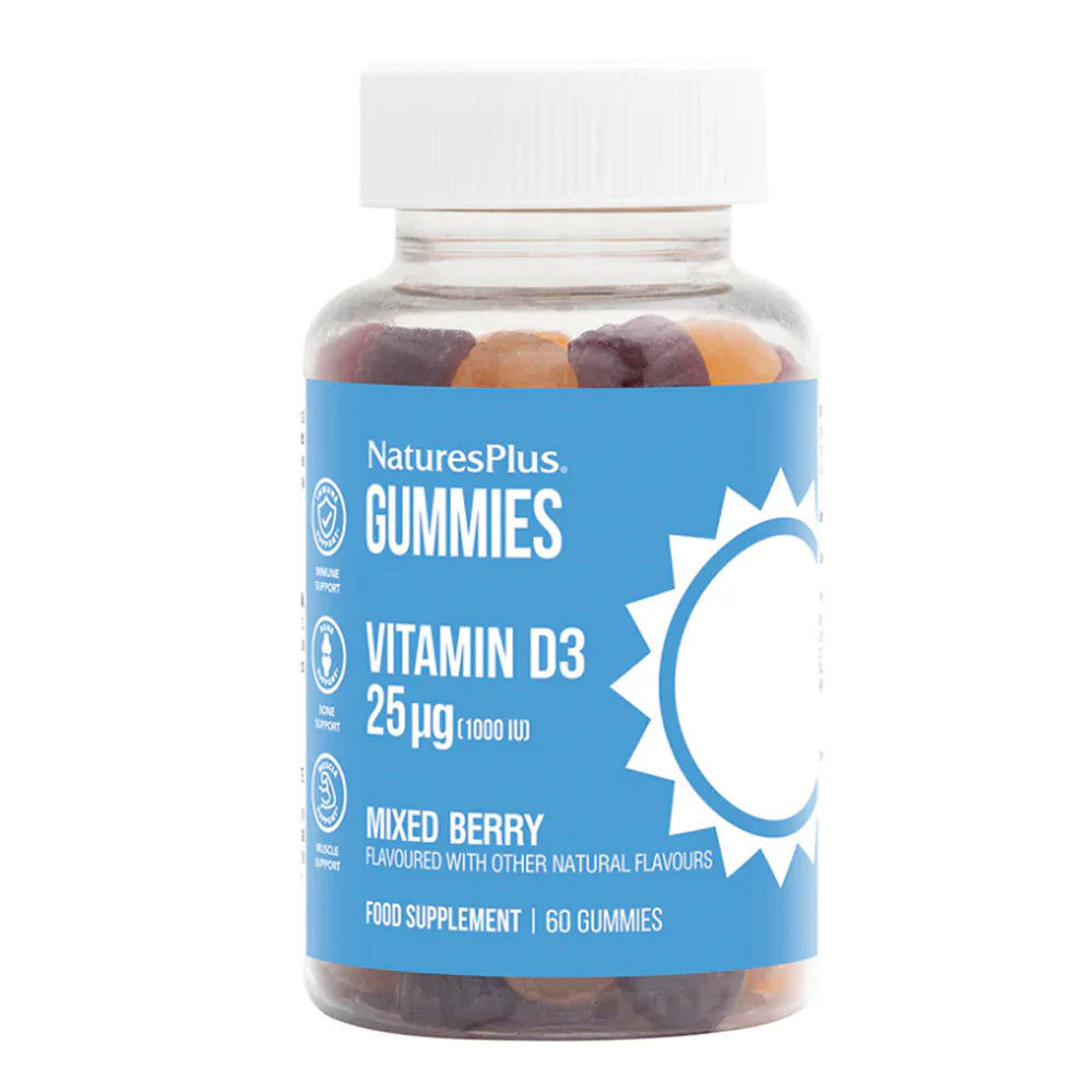 Nature's Plus Vitamin D3 25 MCG 60 GUMMIES