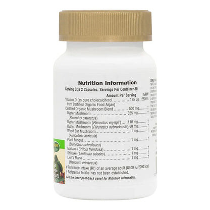 Source Of Life Garden Organic Vitamin D3 2500IU  60 Capsules